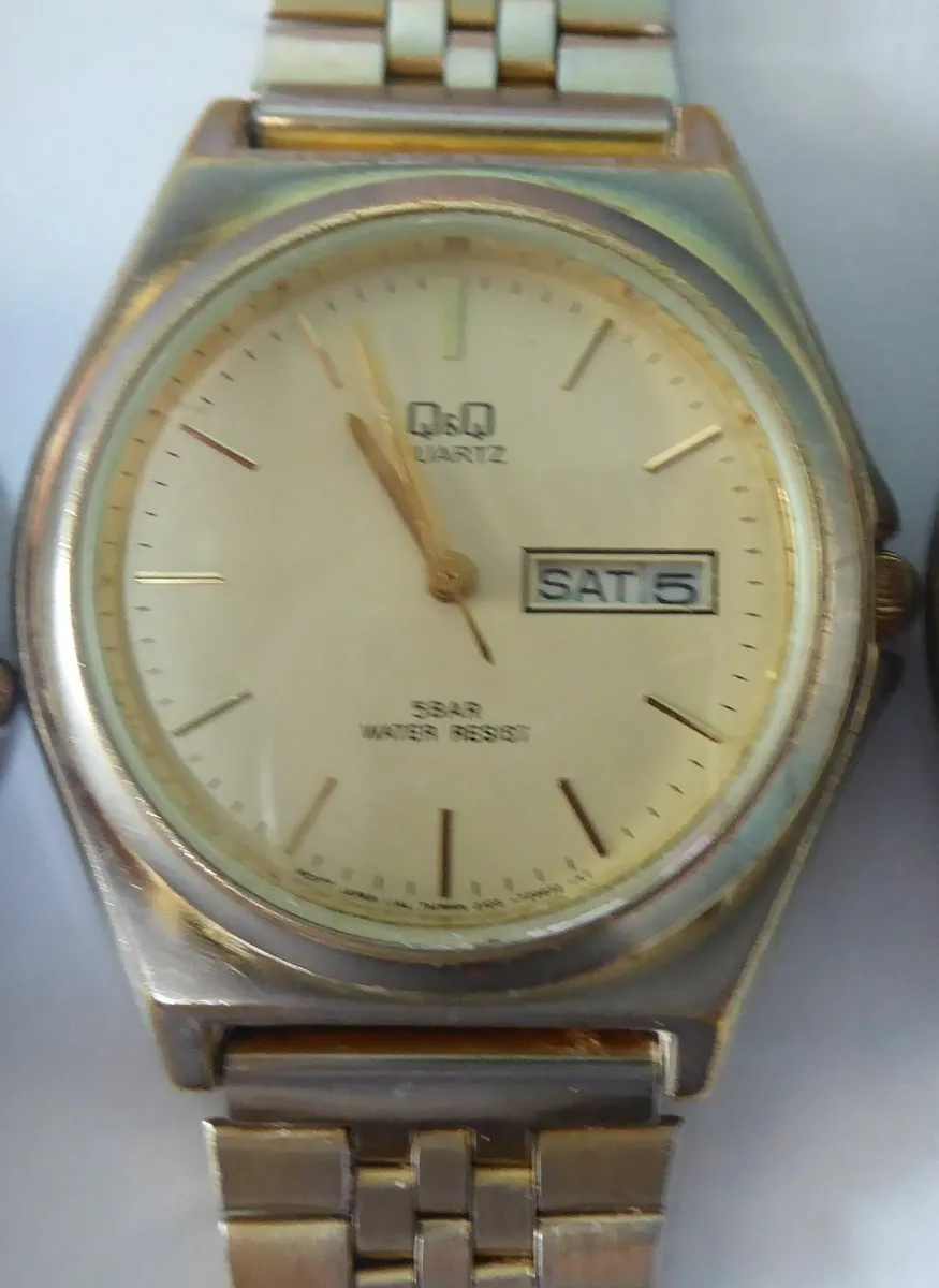 6 vintage quartz watches, all running - Image 3