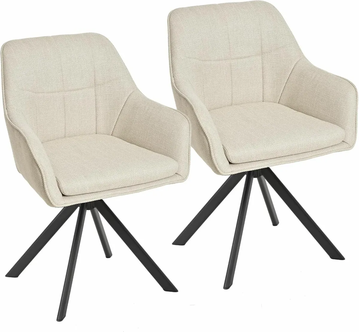Dining Chairs Set of 2 Upholstered Chairs Office - Image 4