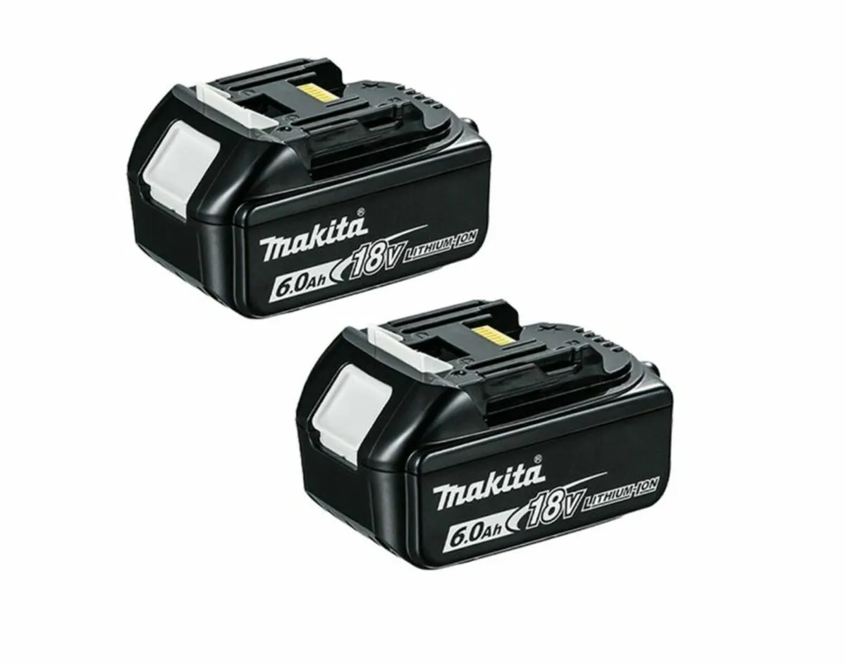Makita BL1860 18V 6.0Ah LXT Li-Ion Battery x2