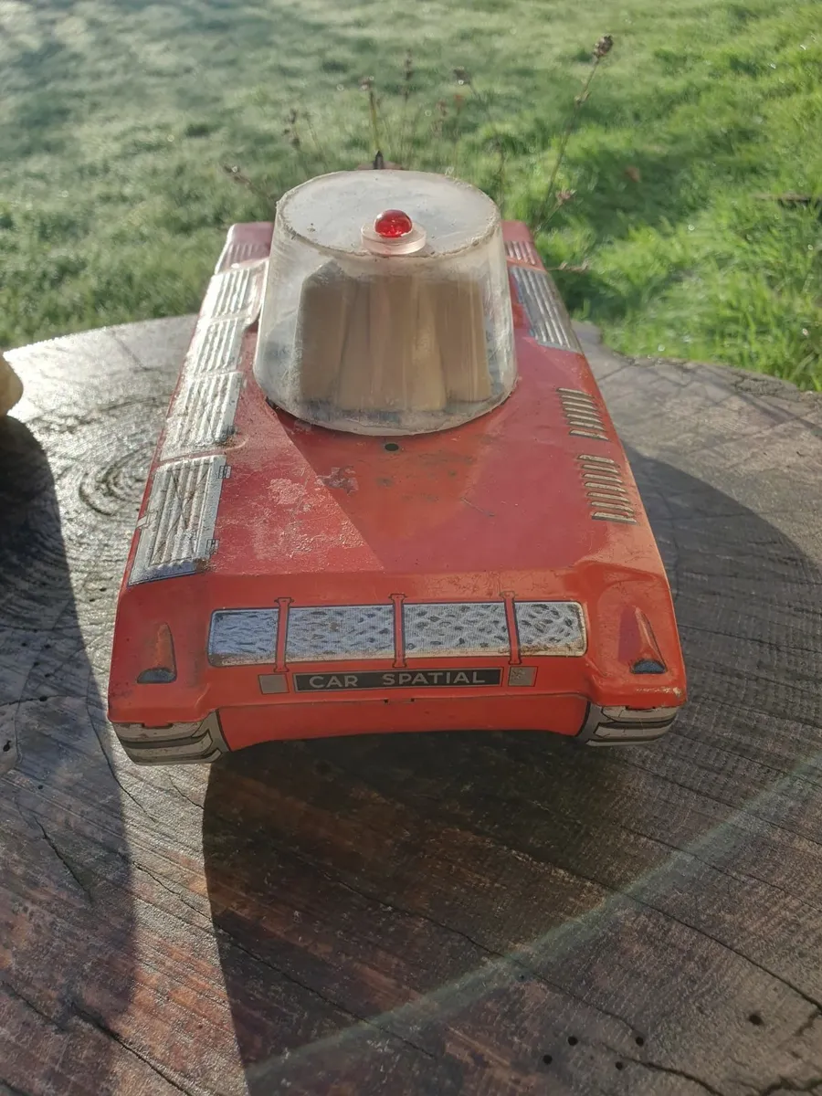 Vintage Tinplate space tank - Image 3