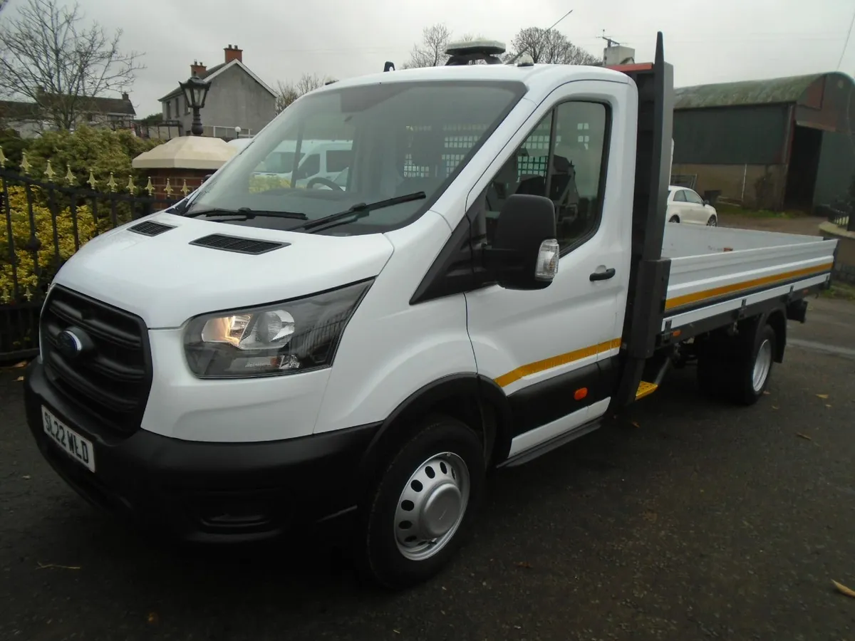 2022 Ford Transit 350 FORD 1 STOP ALLOY DROPSIDE. - Image 3