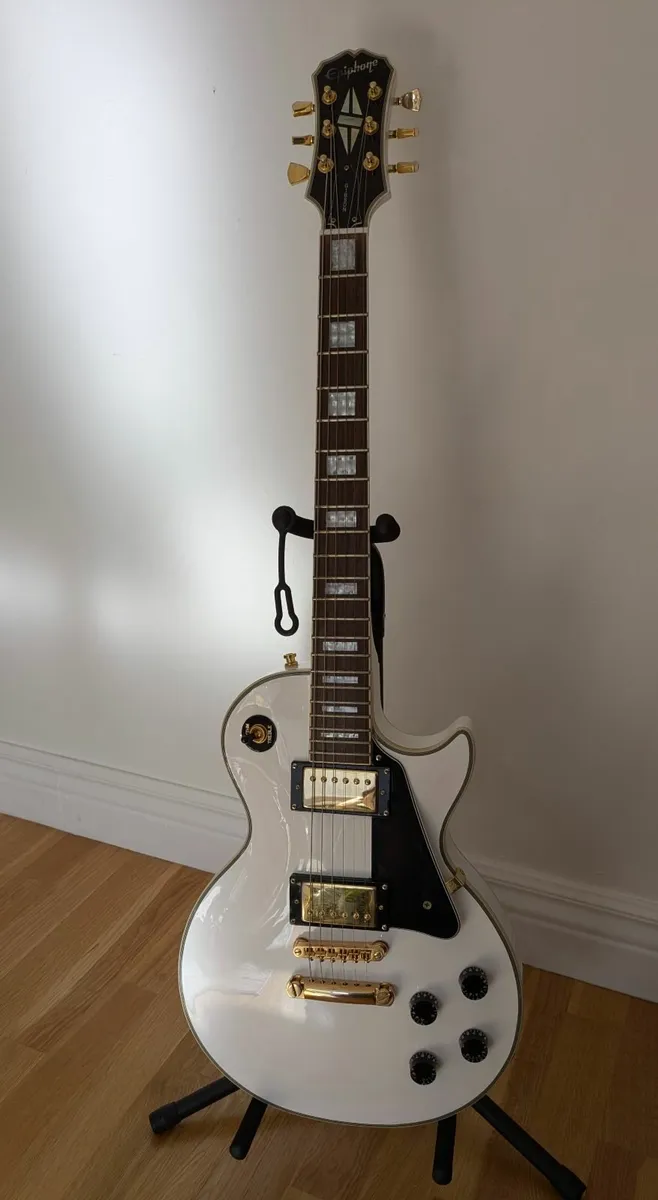 Epiphone Les Paul Custom Alpine White (2002) - Image 1
