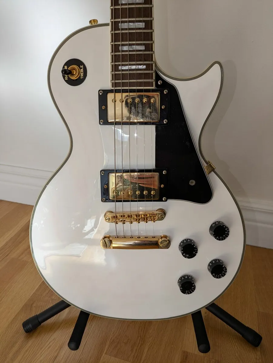 Epiphone Les Paul Custom Alpine White (2002) - Image 2