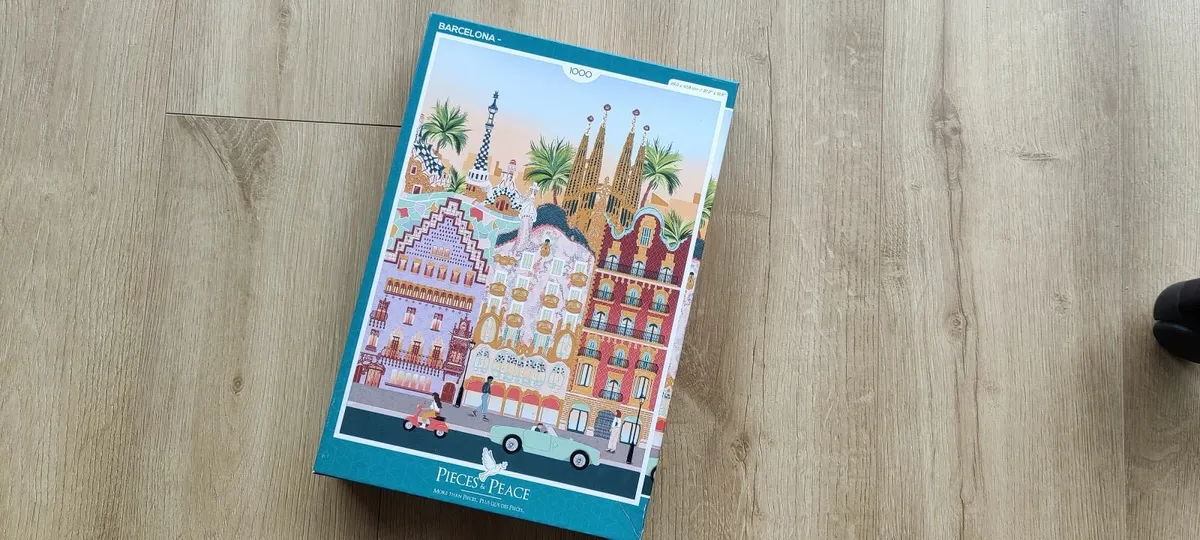 1000-Piece Jigsaw Puzzle – Barcelona City Scene - Image 1