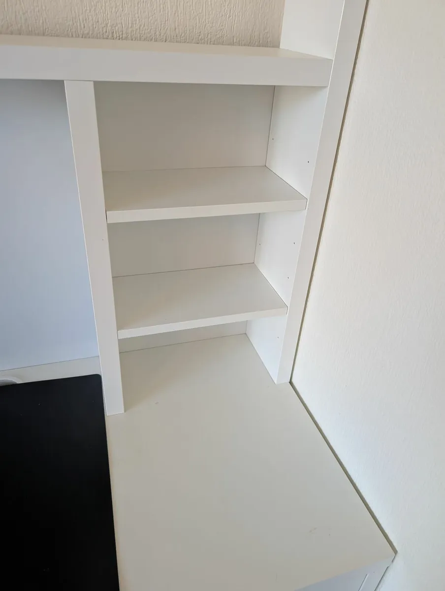 Ikea Micke  white bedroom or office desk and chair - Image 4