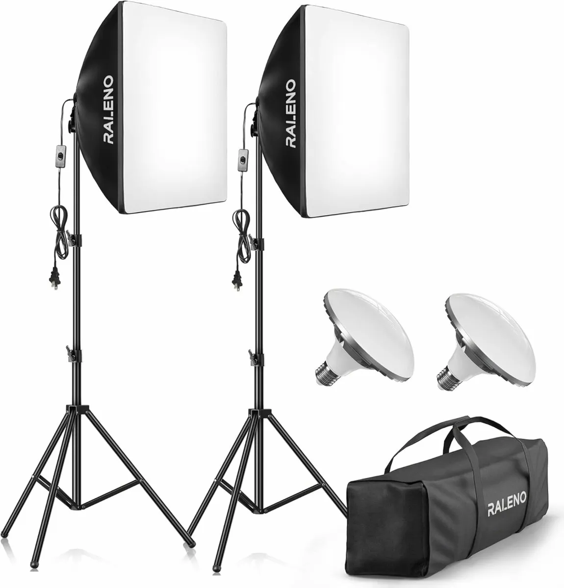 Photography Softbox Lighting Kit & Backdrop - Image 3