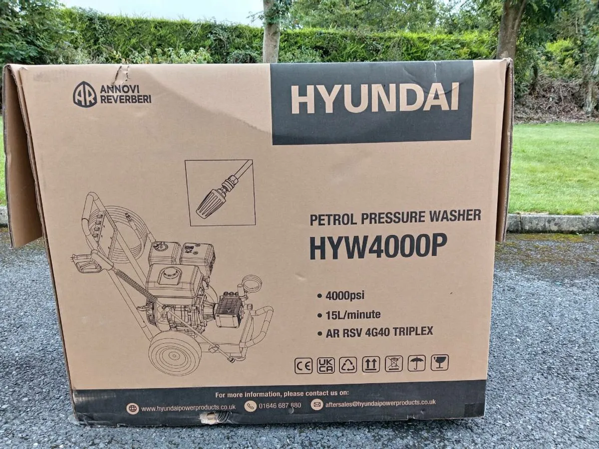 PETROL WASHER HYUNDAI 4000PSI  4.8 GOOGLE REVIEWS - Image 2