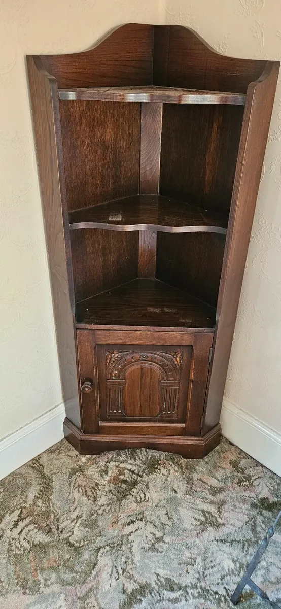 Solid wood corner unit