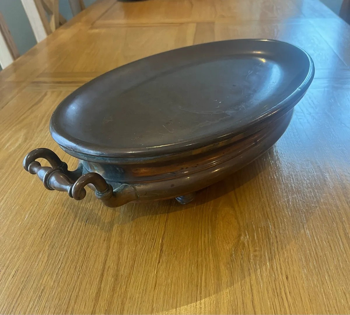 Antique French Copper Food Warmer - Image 4