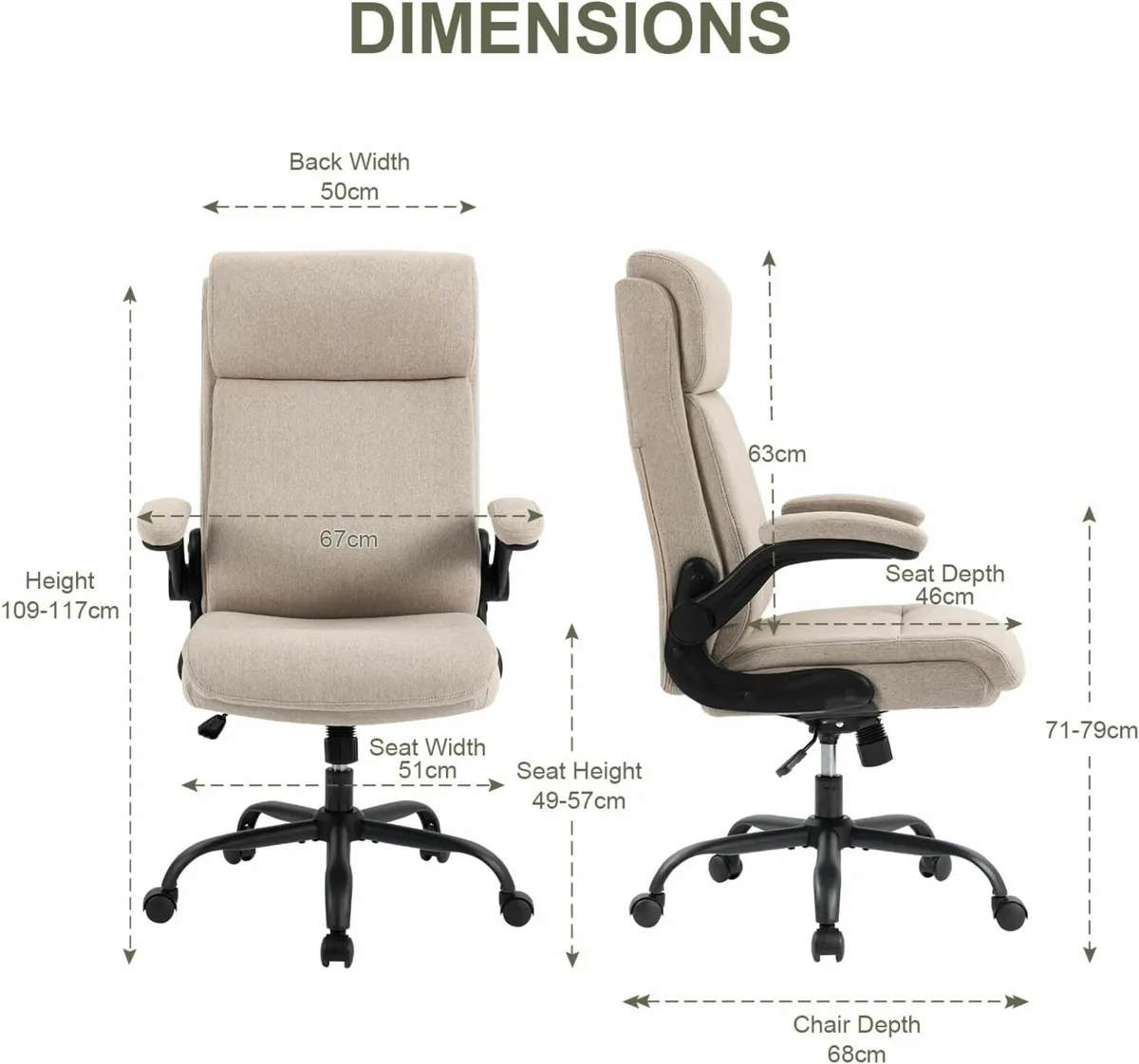 Ergonomic Office Chair Computer Chair Executive - Image 3
