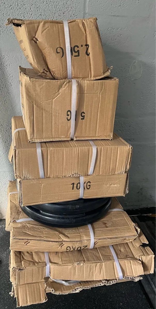 180kg brand new boxed tri grip Olympic weight - Image 1