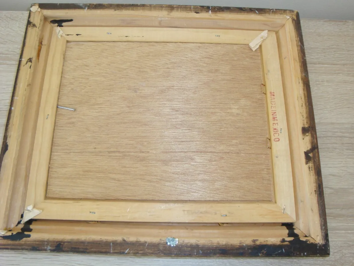 Two vintage paintings in wooden frames - Image 4