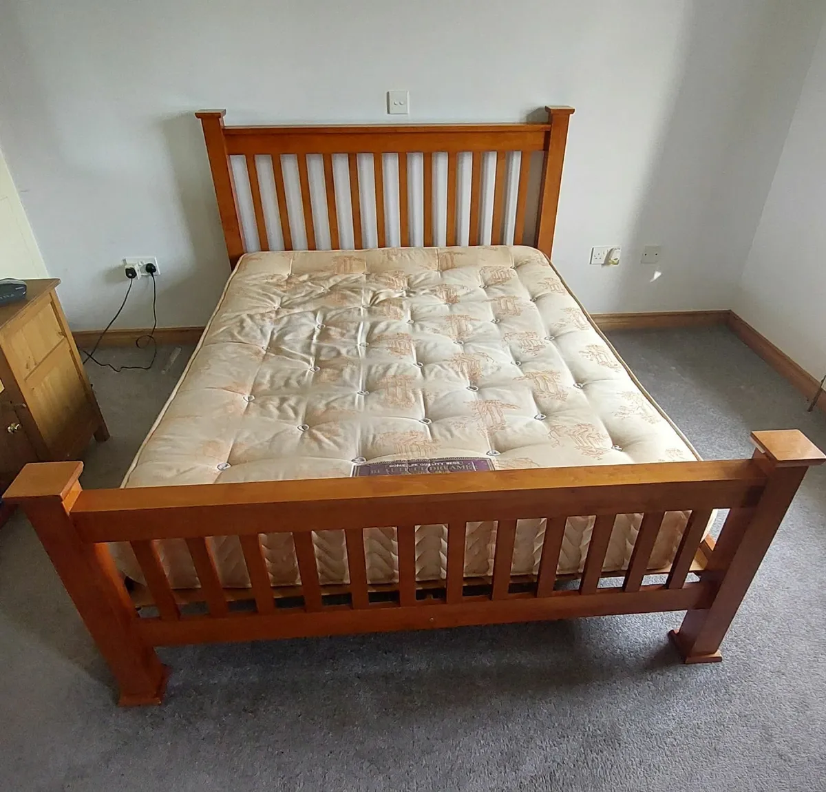 5ft Bed Frame and Mattress - Image 1
