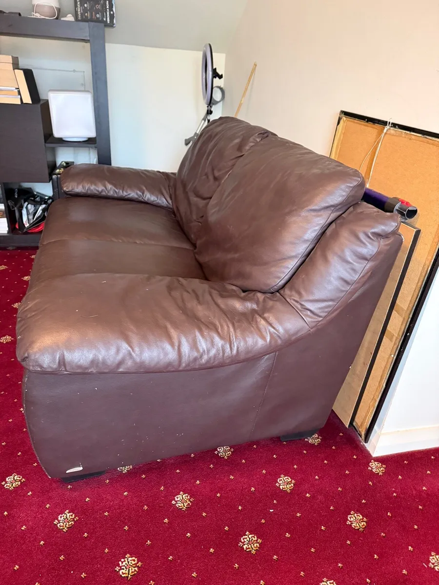Leather Sofa 2 seater - Image 2