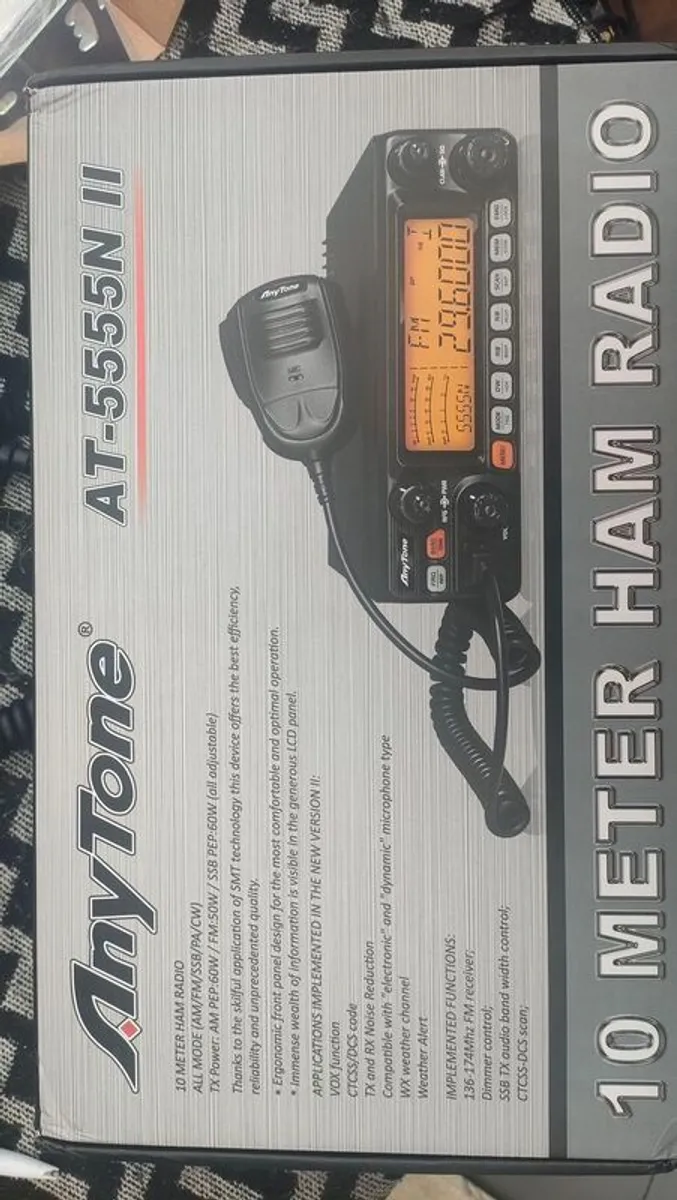 AnyTone AT-5555N I I 10 Meter Ham Radio Transceiver - Image 1
