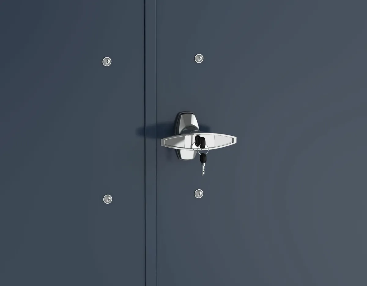 🗑️ Steel Wheelie Bin Storage Shed – 7×3 ft - Image 4