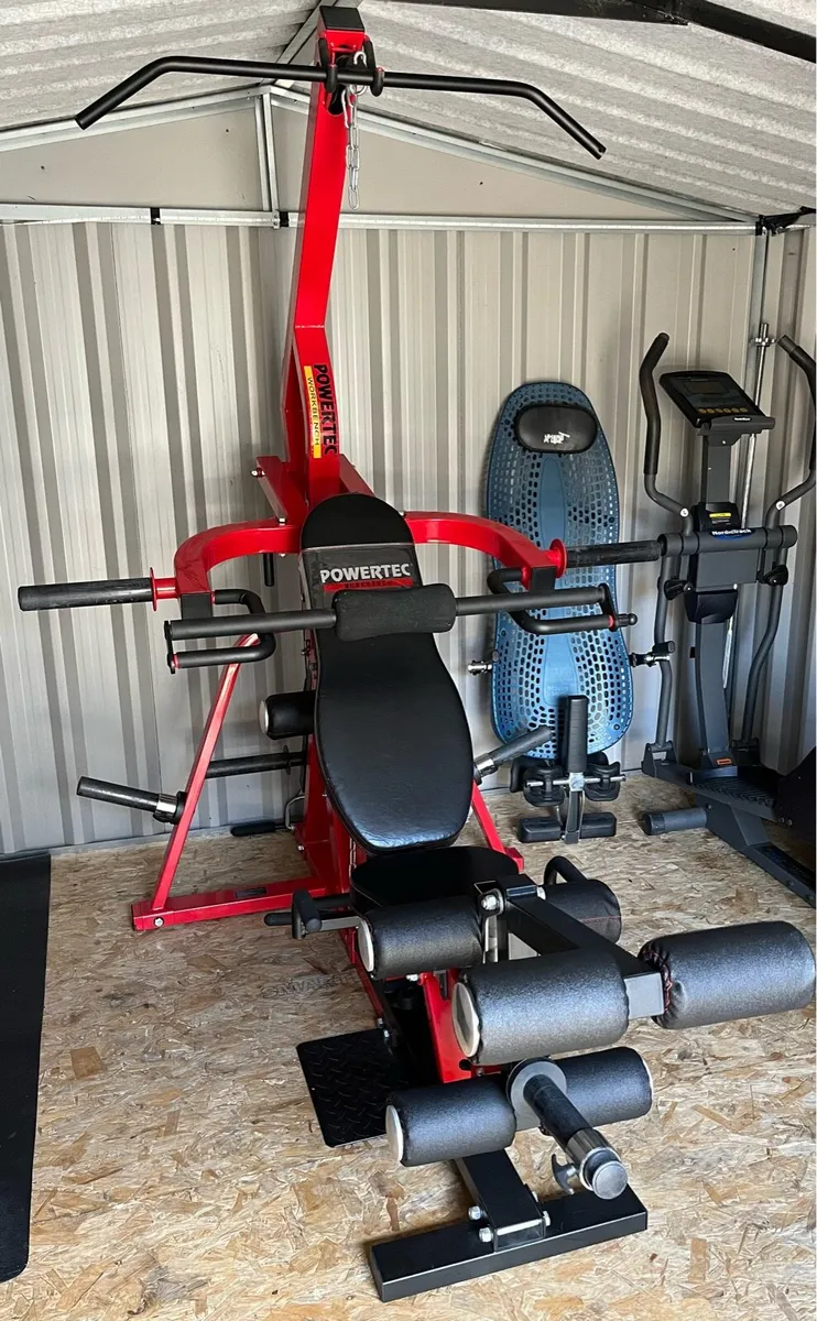 Powertec leverage gym + 100kg Olympic bumpers - Image 4