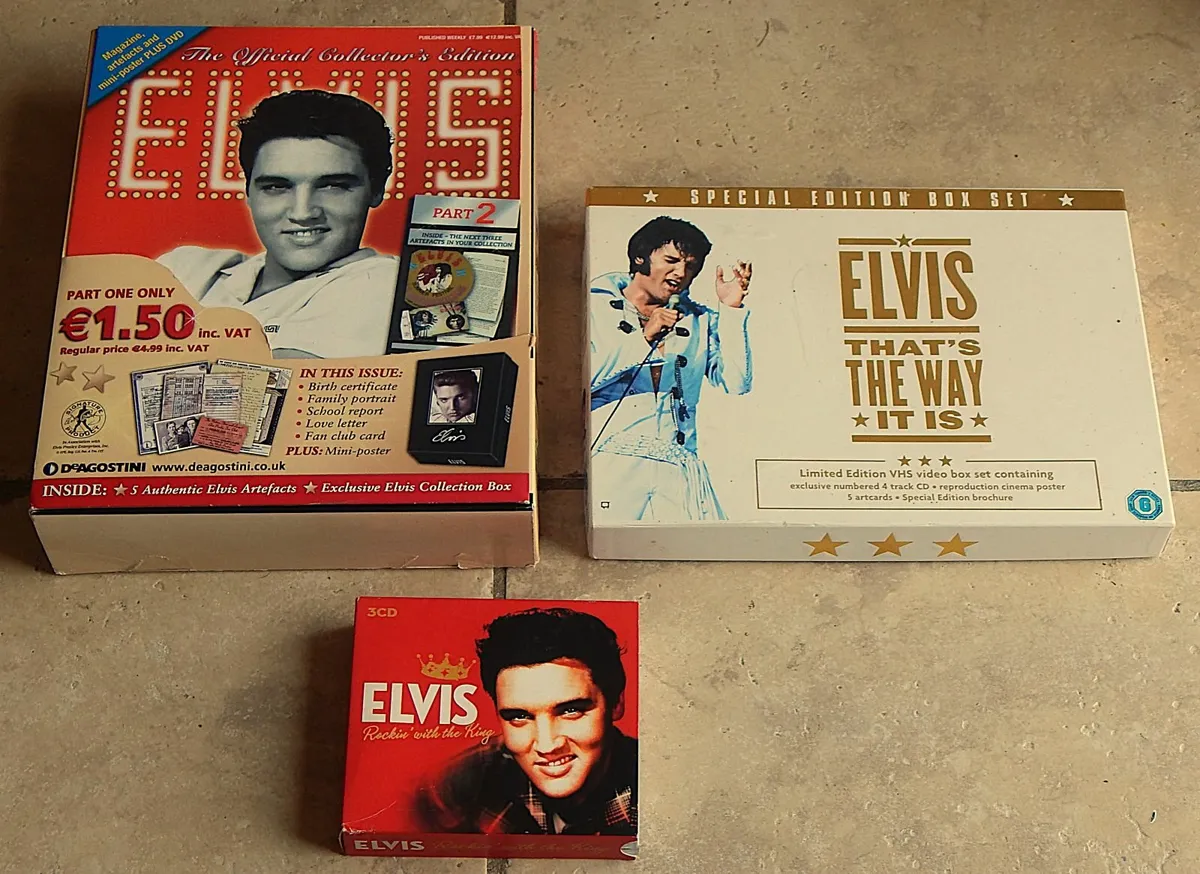 Collection of Elvis Memorabilia Boxed Sets & CDs - Image 1
