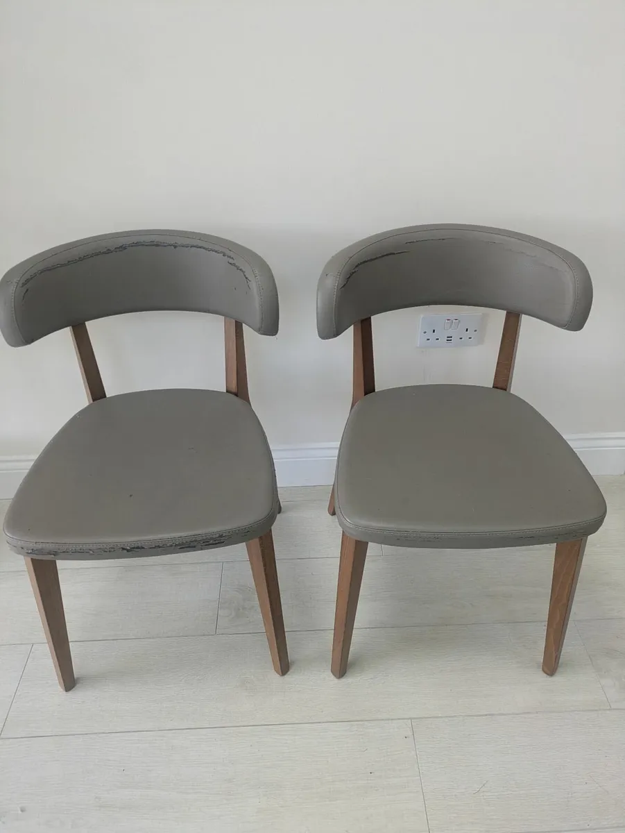 6 x Leather Chairs (free to take away) - Image 2
