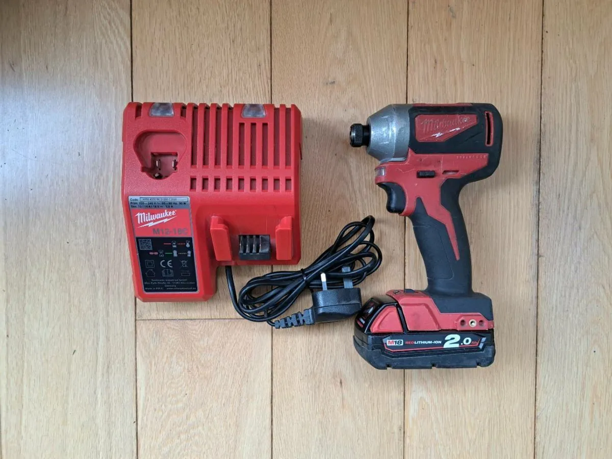 Milwaukee impact driver battery and charger