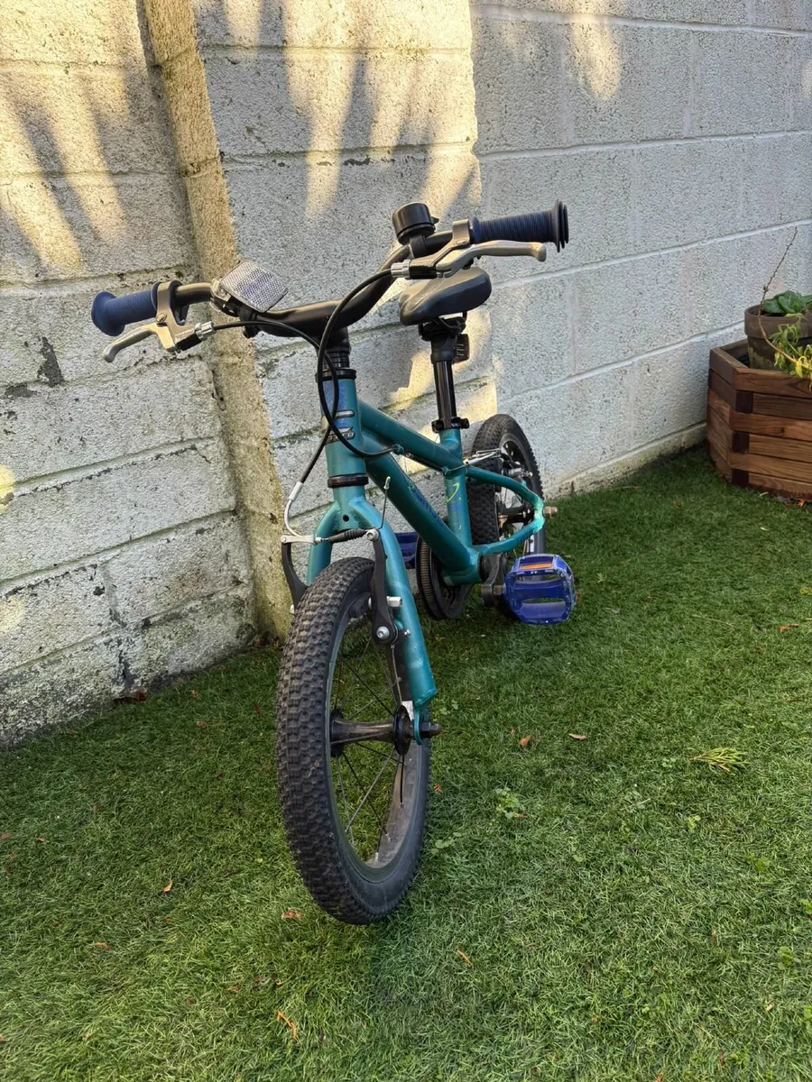 Carrera Cosmos Kids Bike - 14" Wheel - Blue - Image 2