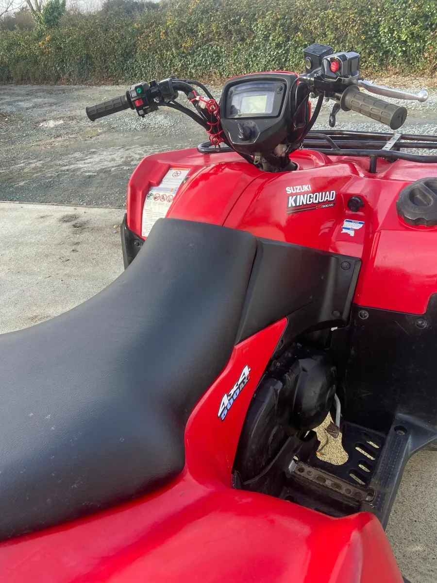 SUZUKI KINGQUAD 500 POWER STEERING !! - Image 4