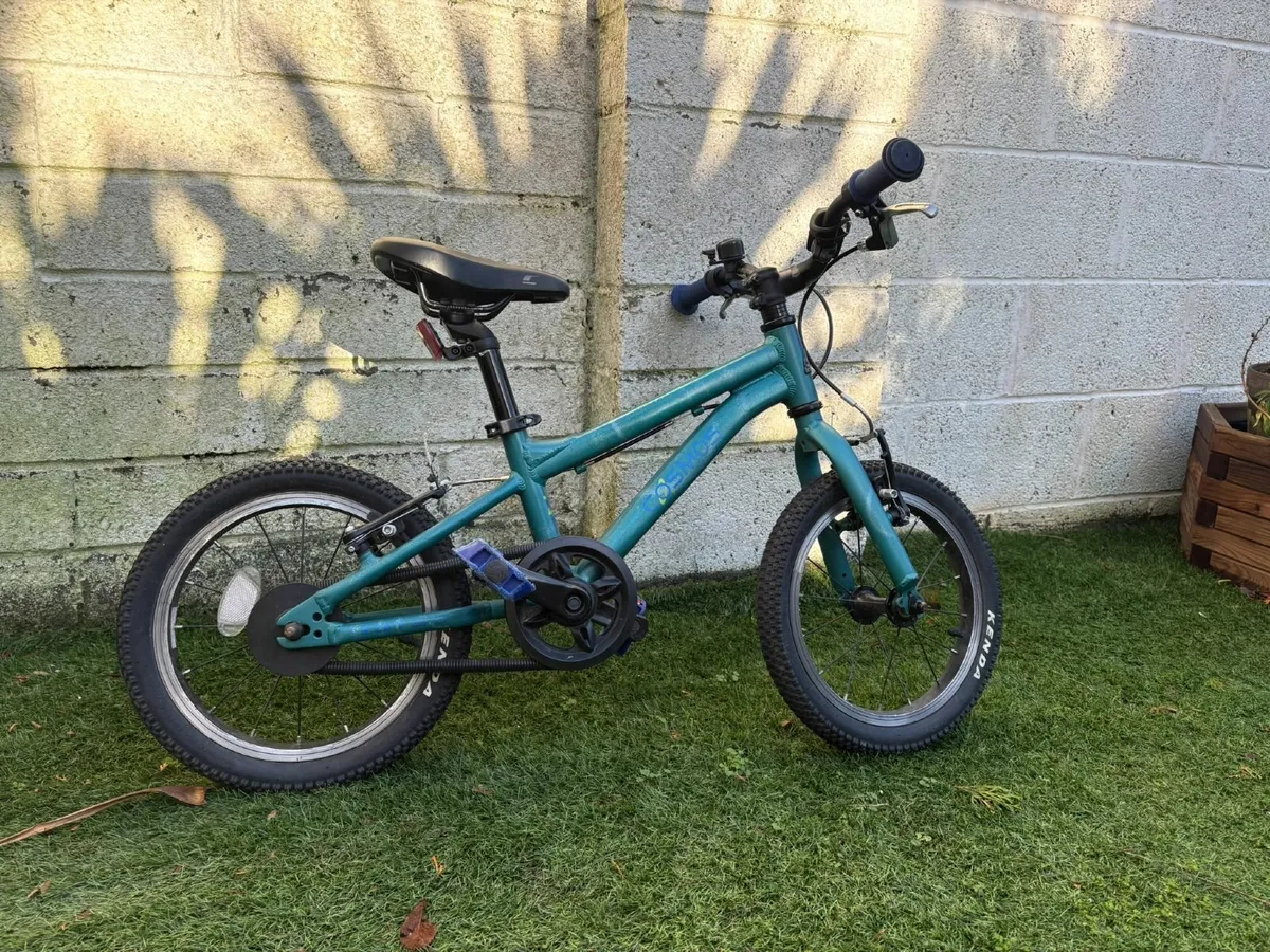 Carrera Cosmos Kids Bike - 14" Wheel - Blue - Image 1