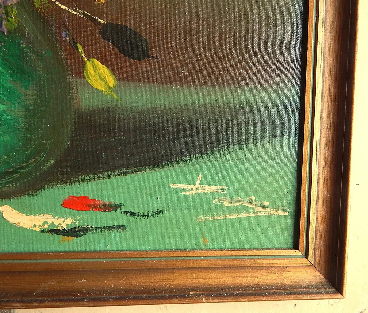Signed Oil on Board Still Life Painting - Image 2