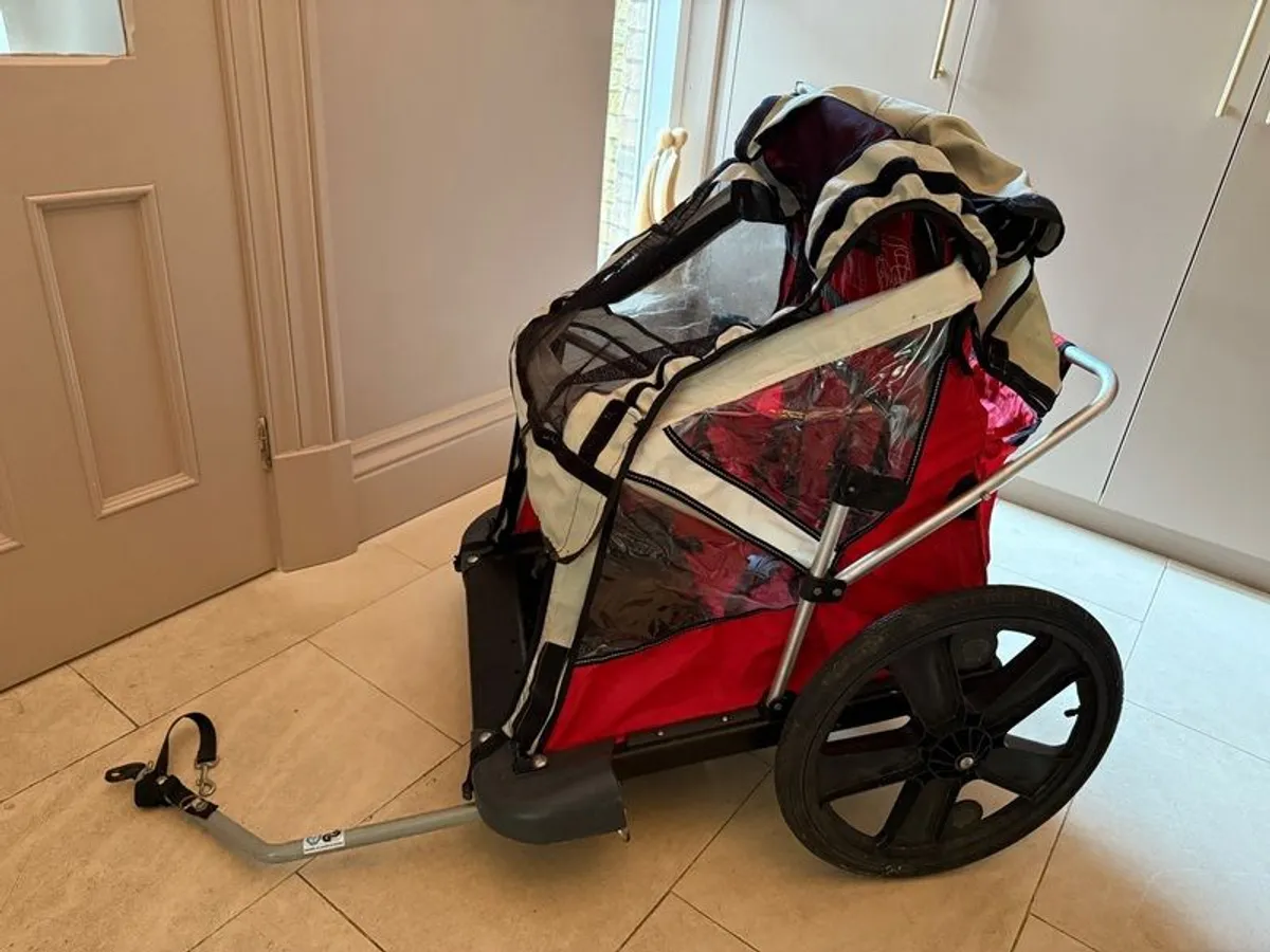 Bike trailer 2 kids - Image 1