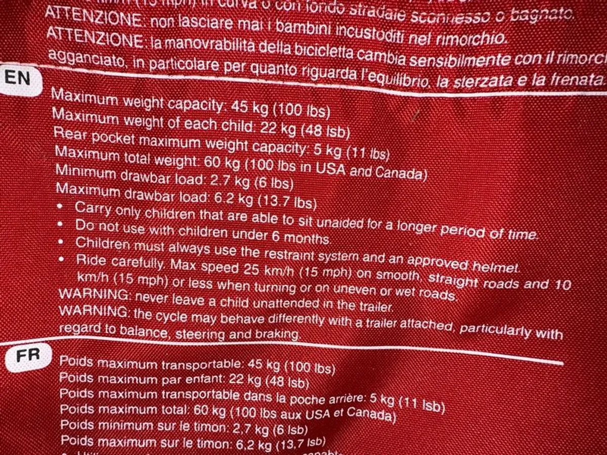 Bike trailer 2 kids - Image 3