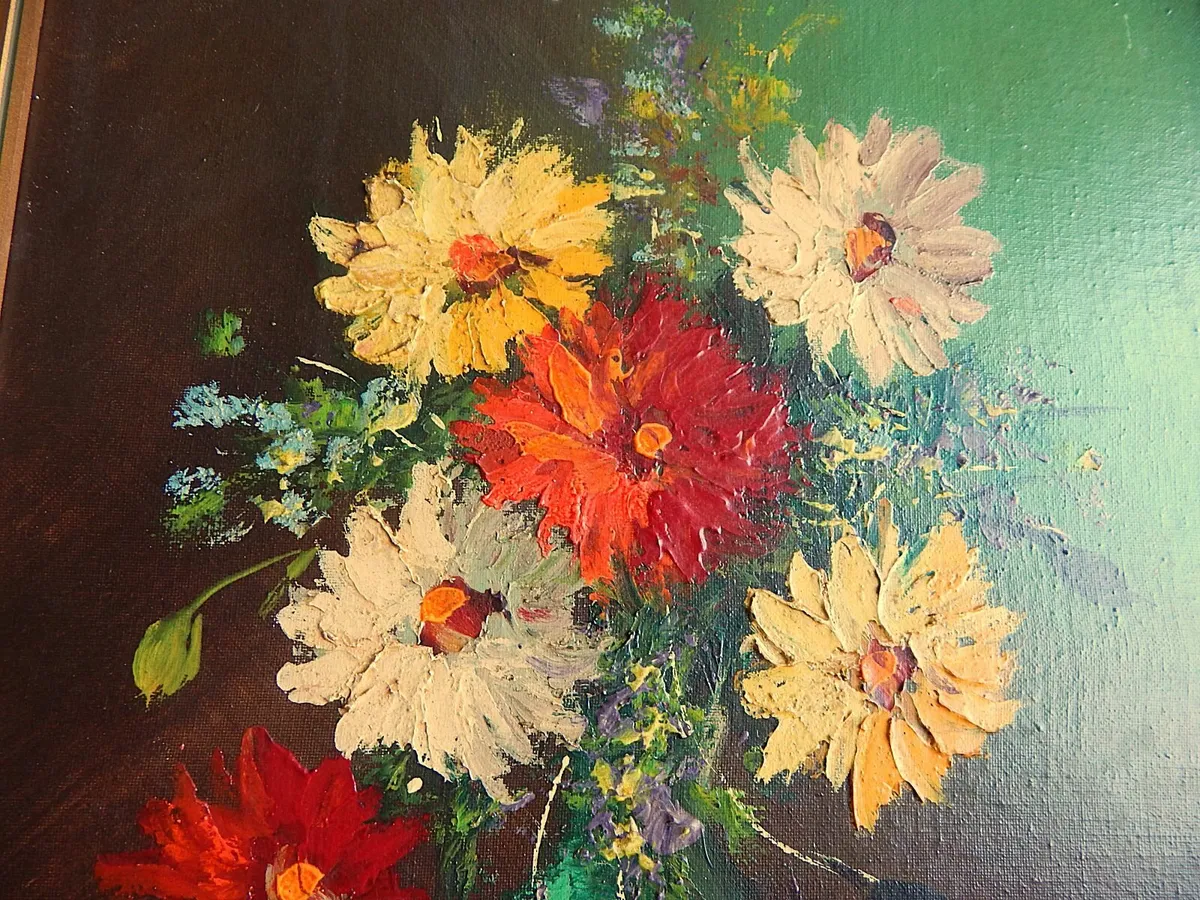 Signed Oil on Board Still Life Painting - Image 3