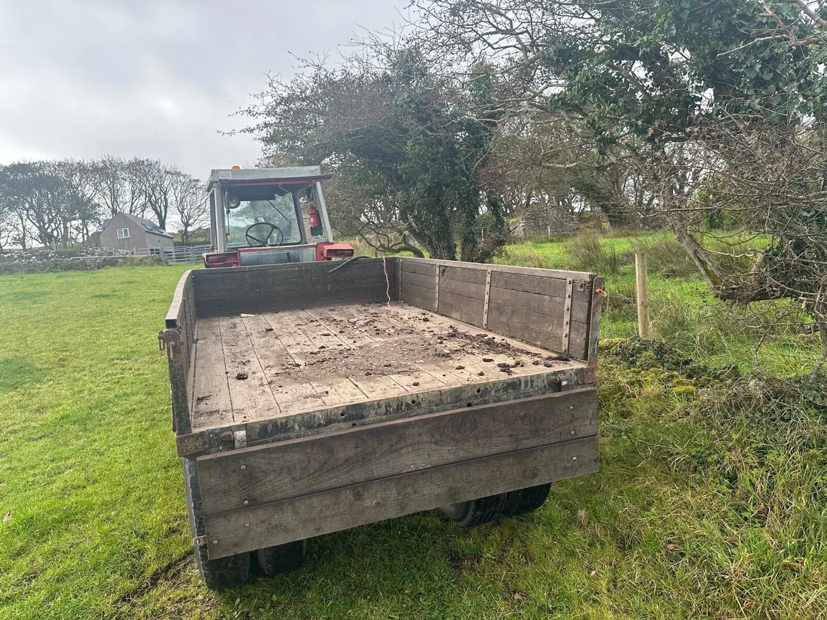 Wooden Tractor tipping trailer - Image 3