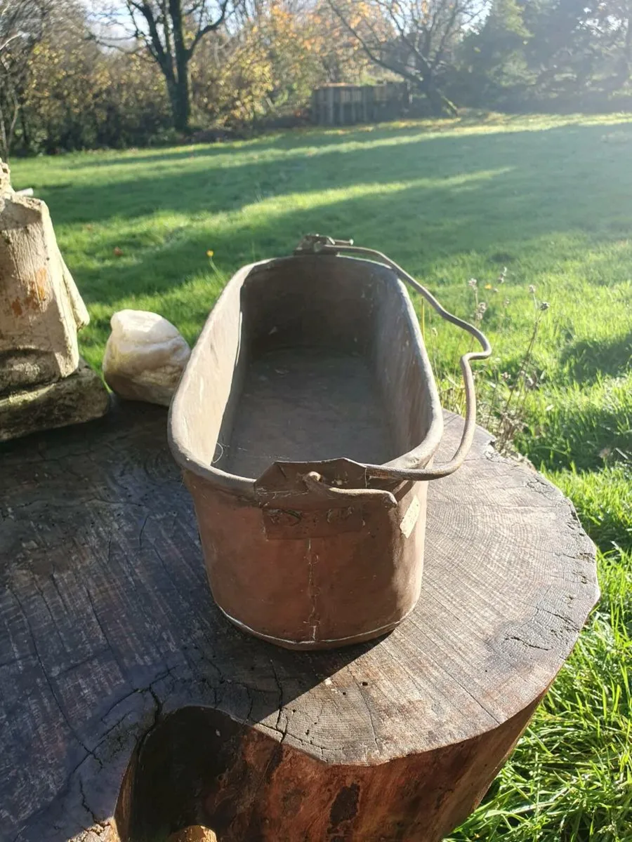Antique copper fish kettle - Image 2