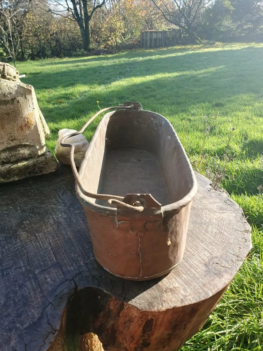 Antique copper fish kettle - Image 4