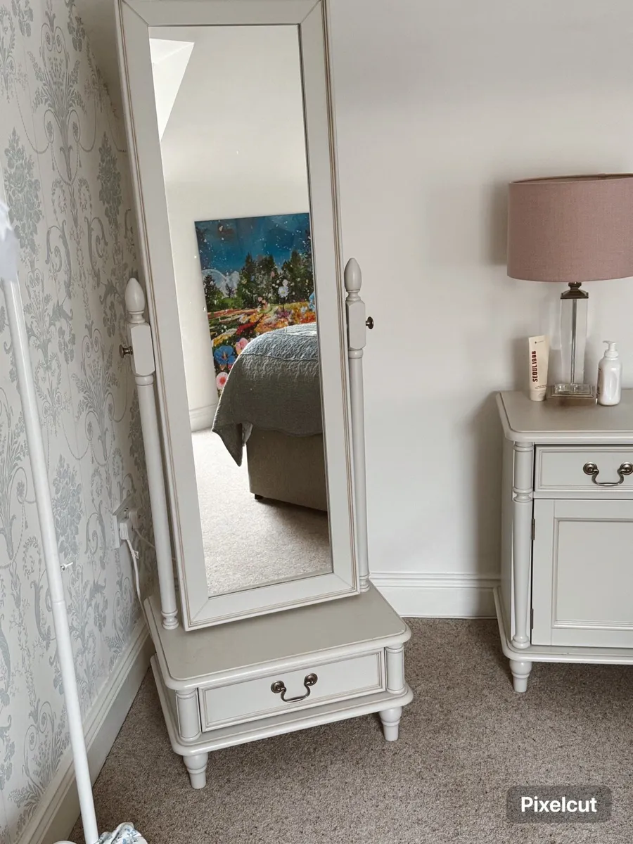 Laura Ashley Full-Length Mirror With Drawer - Image 2