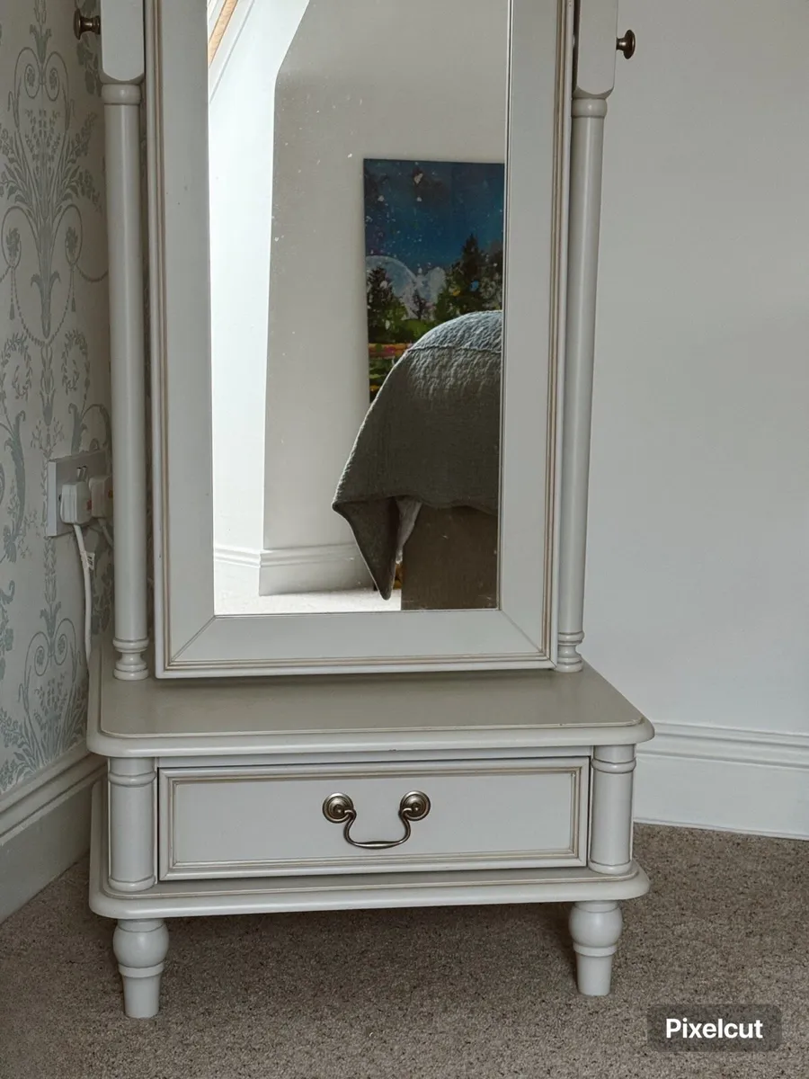 Laura Ashley Full-Length Mirror With Drawer - Image 3
