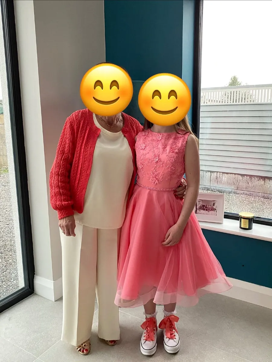 Confirmation Dress - Coral - Image 1