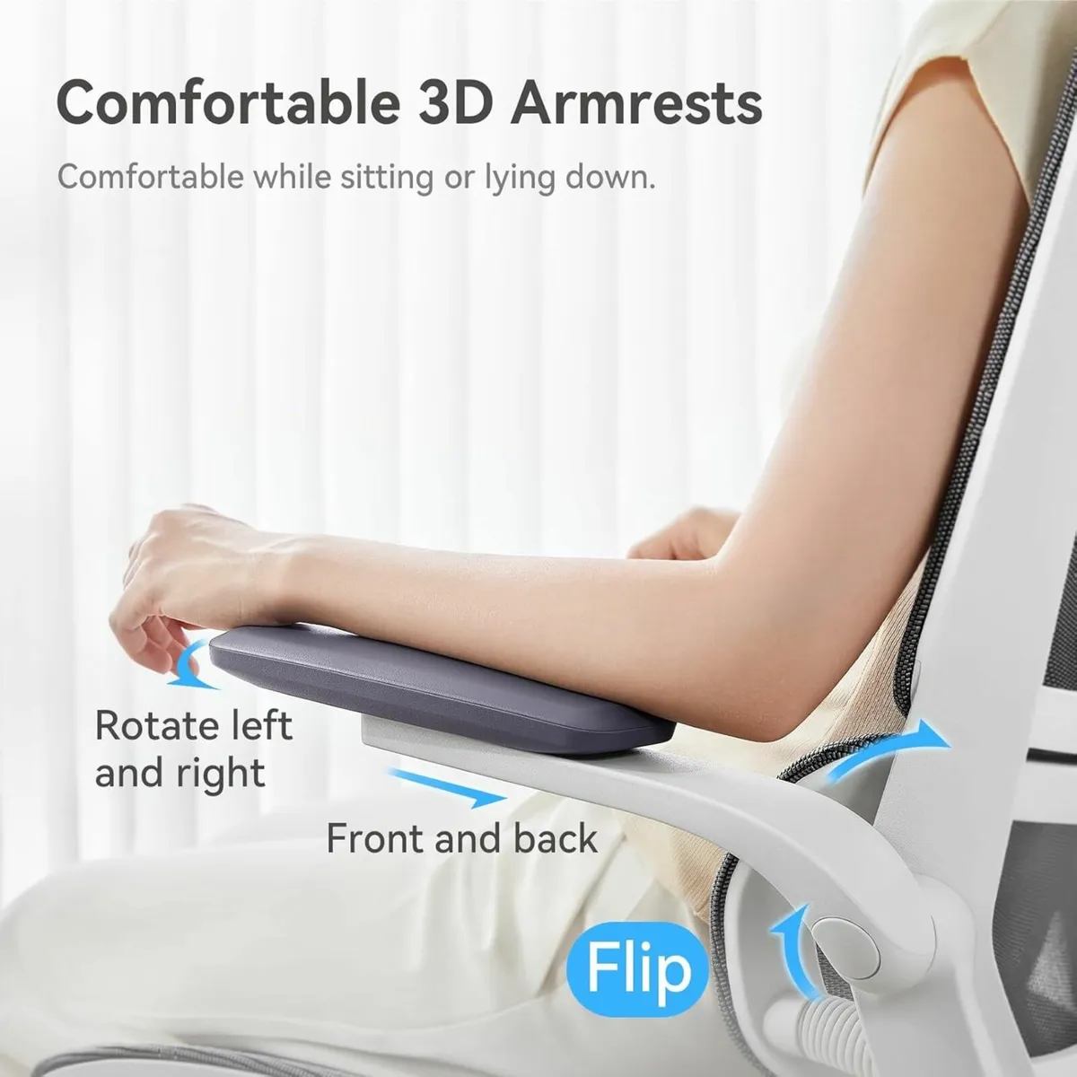 Ergonomic Office Chair Desk 3D Flip-up Armrests - Image 4