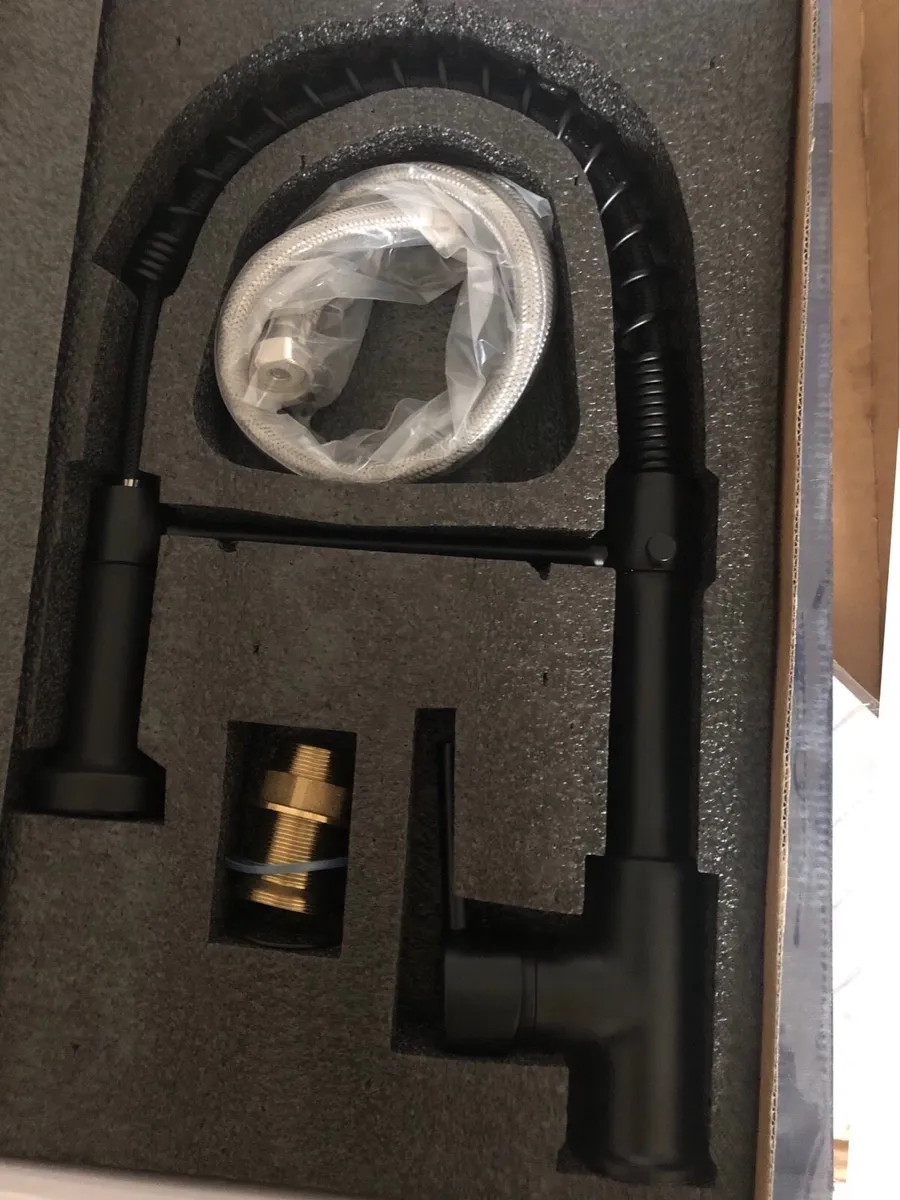 Kitchen mixer tap dual black - Image 1