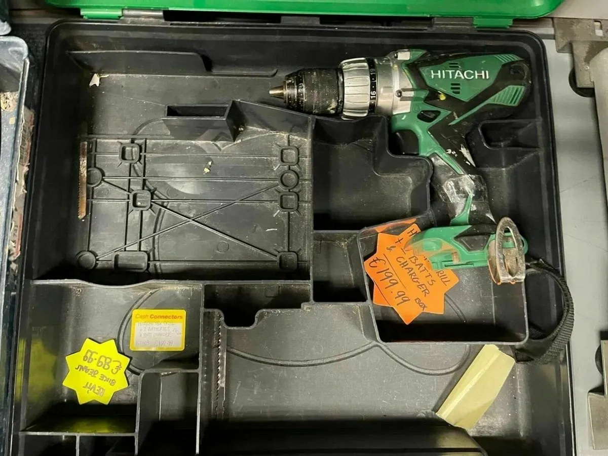 Hitachi 18V Drill with 2 Batteries and Charger