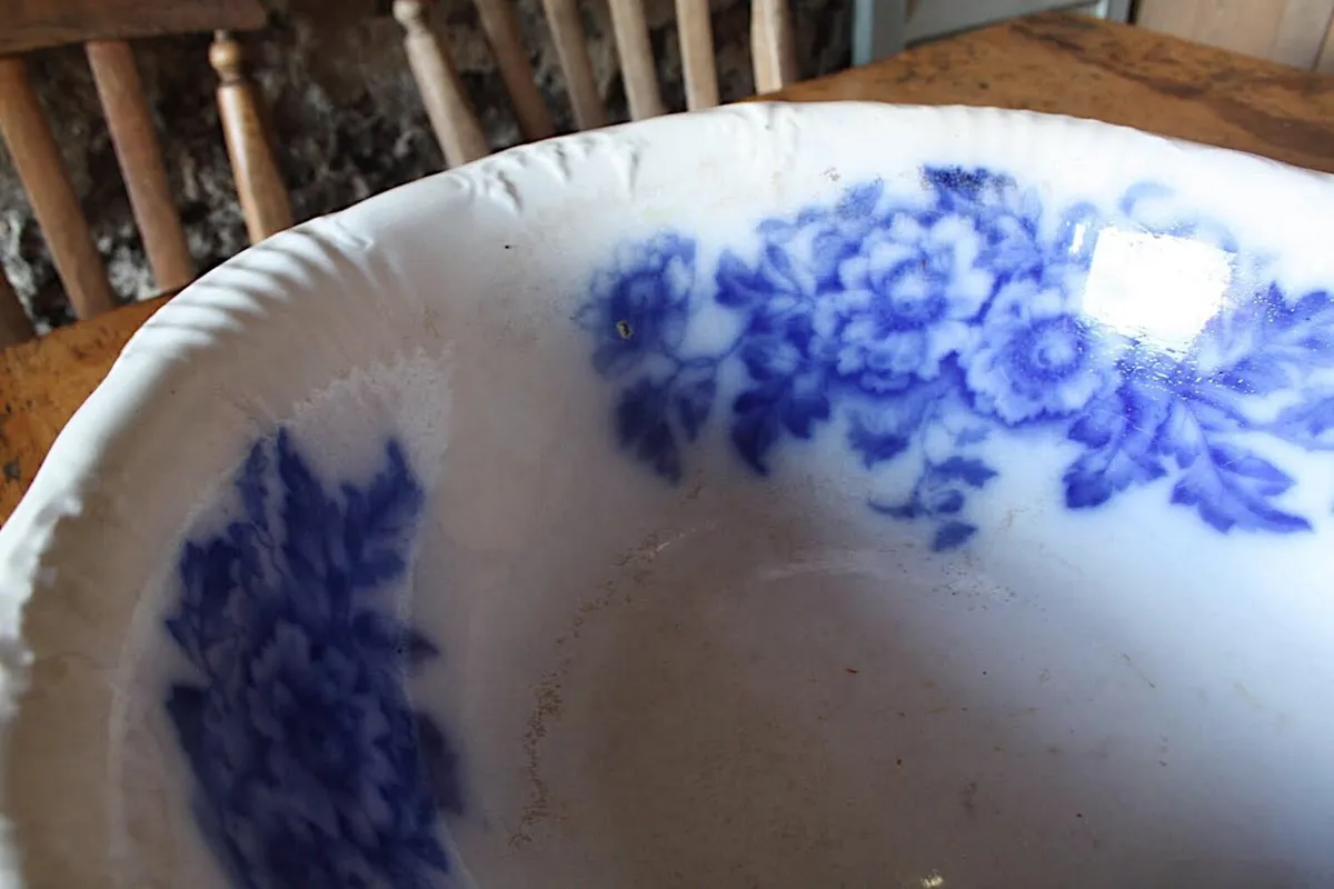 Large Antique Washbowl - Image 3