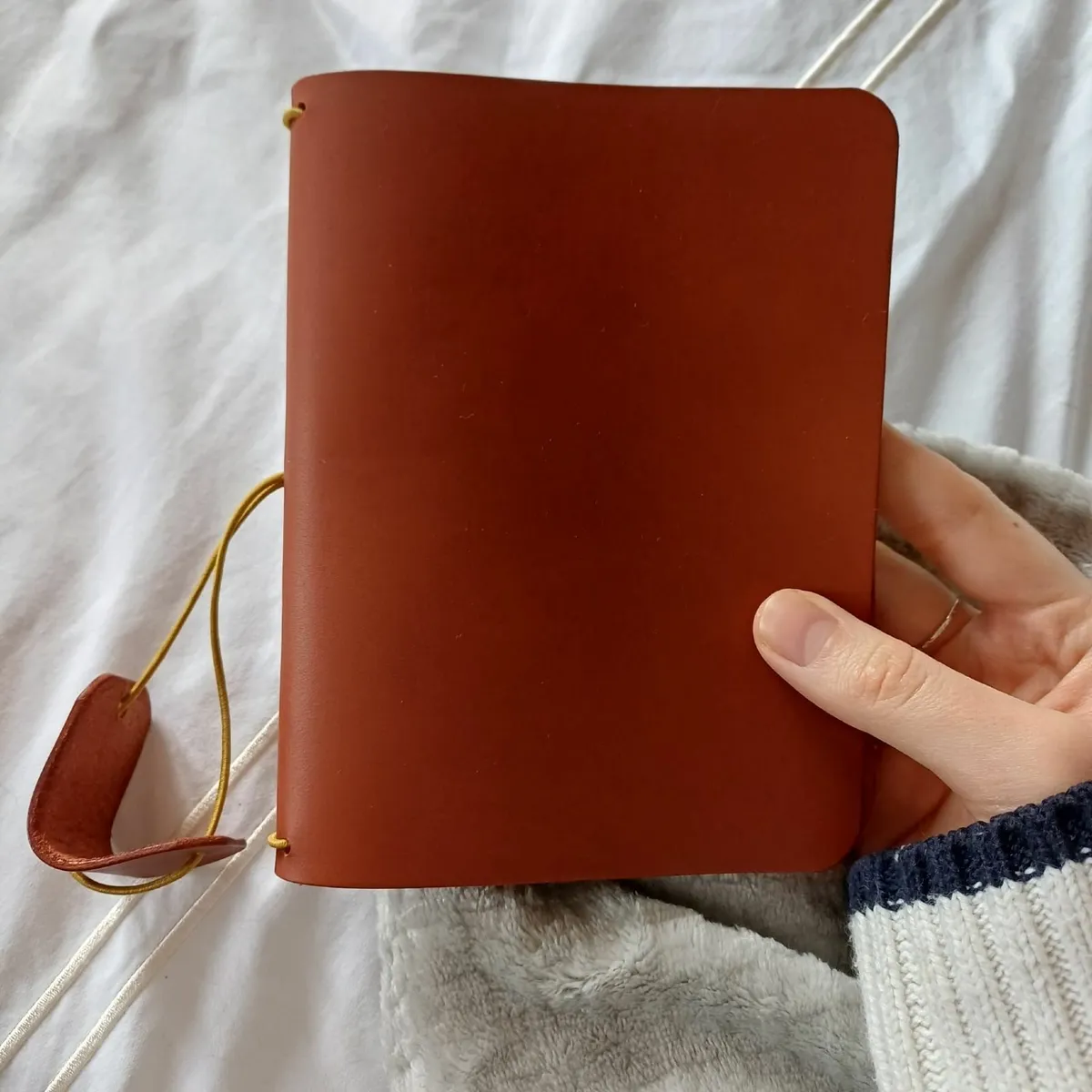 Red Leather Travelers Notebook A6 cover - Image 2