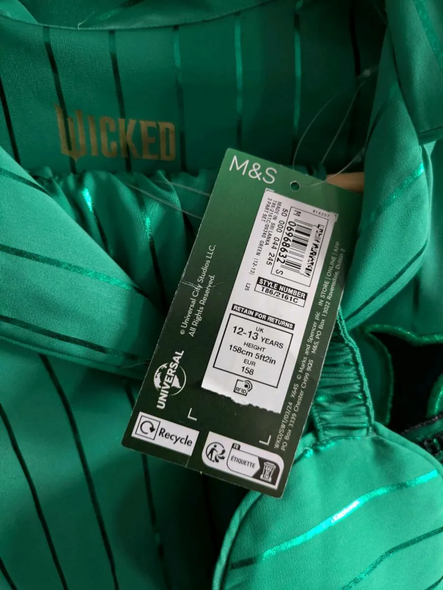 Wicked M&S Satin Pyjamas 12-13 yrs - Image 2