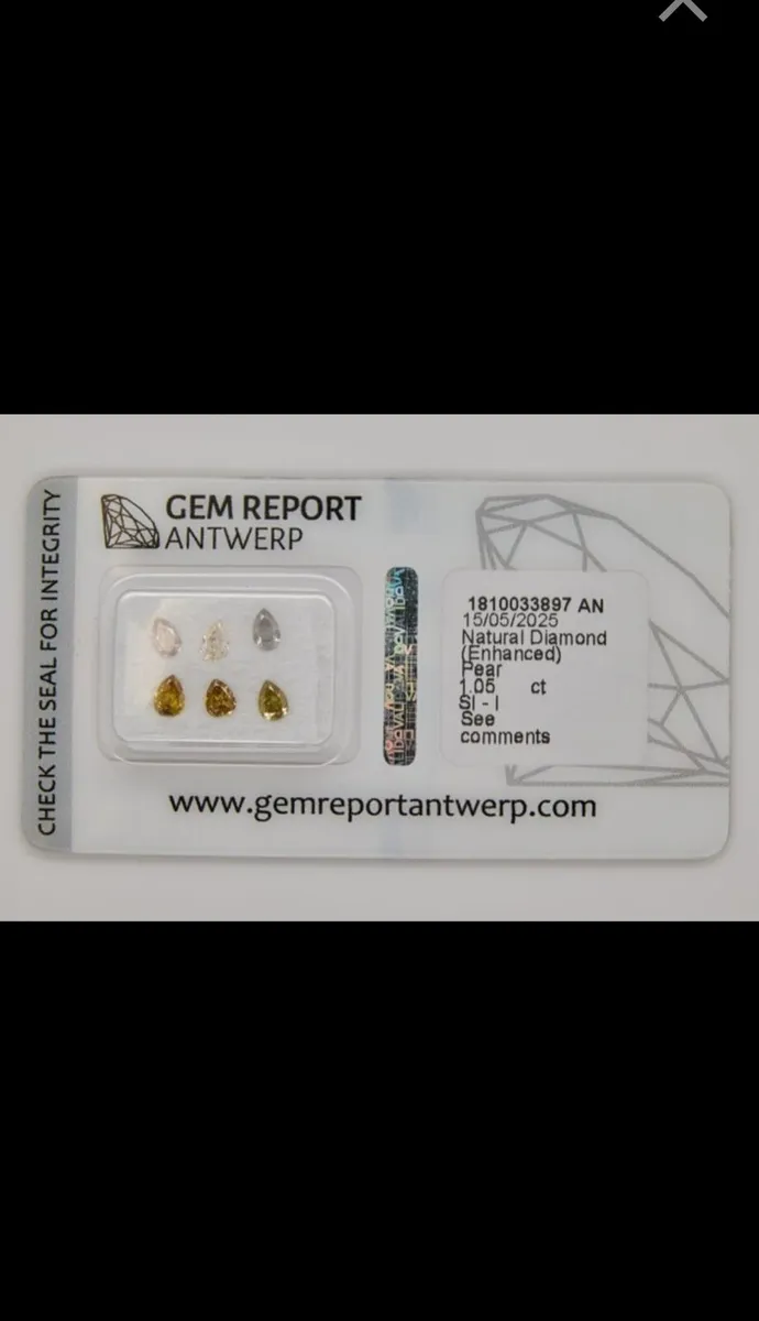 Diamonds 6pcs. 1.05ct - Image 1
