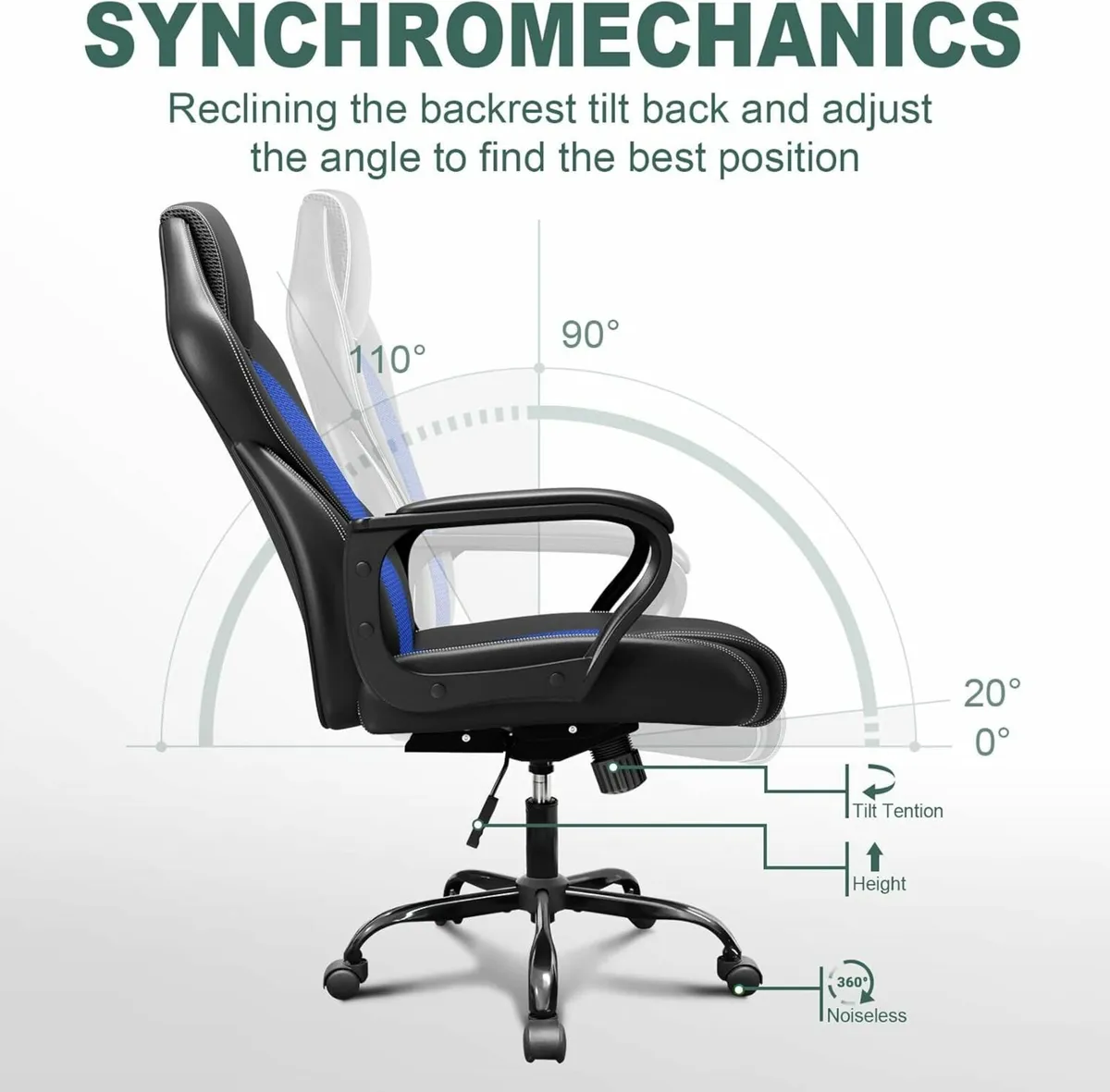 Office Chair Executive Chair High Back Gaming - Image 3