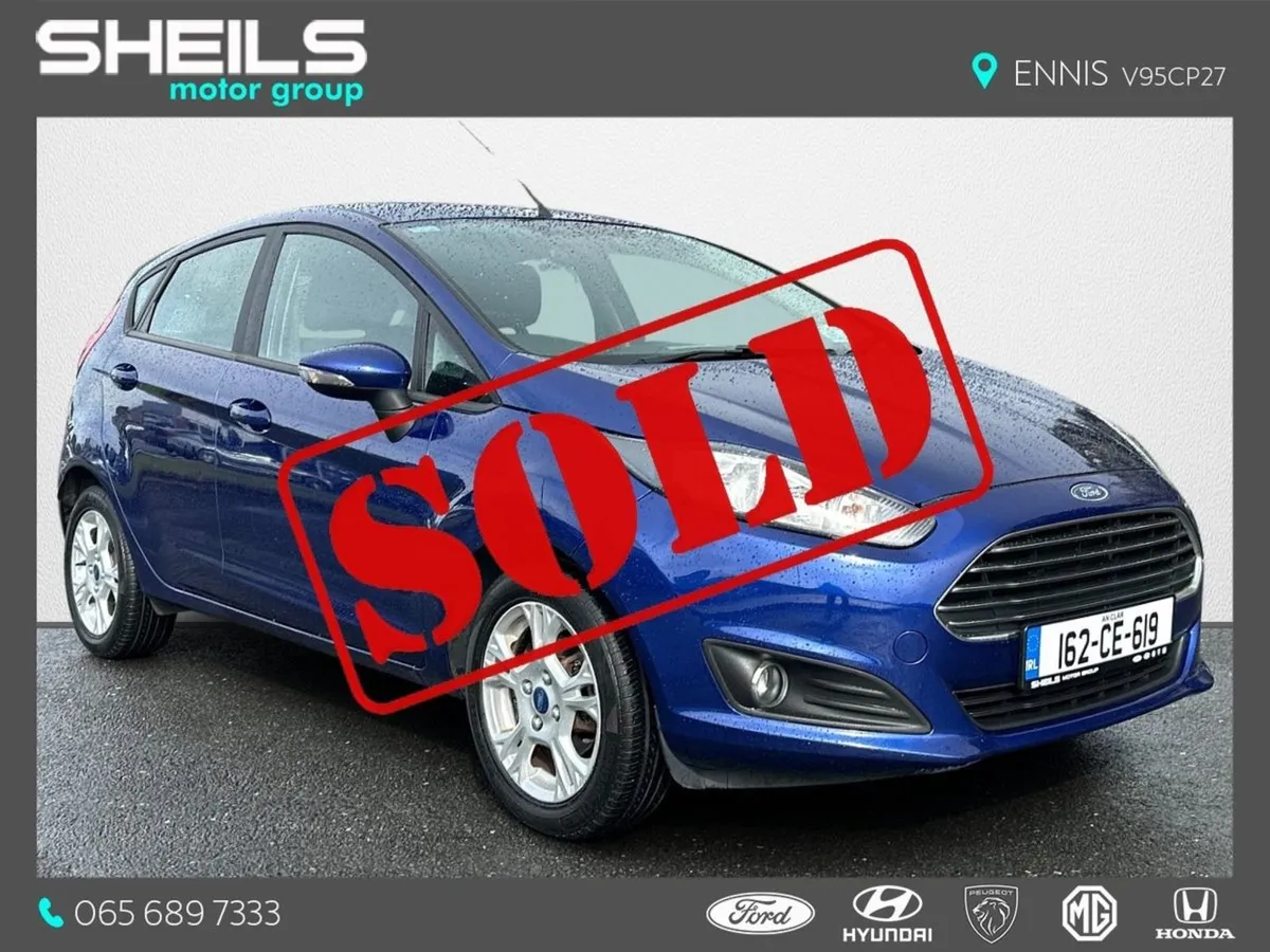 Ford Fiesta  sold  1.0 Petrol Zetec - Image 1