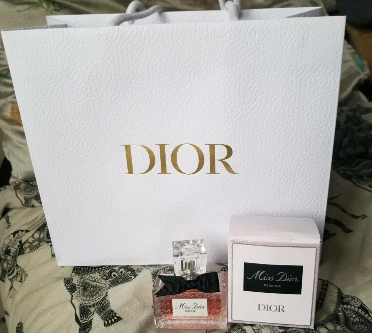 Miss Dior perfume with box and Dior bag - Image 1