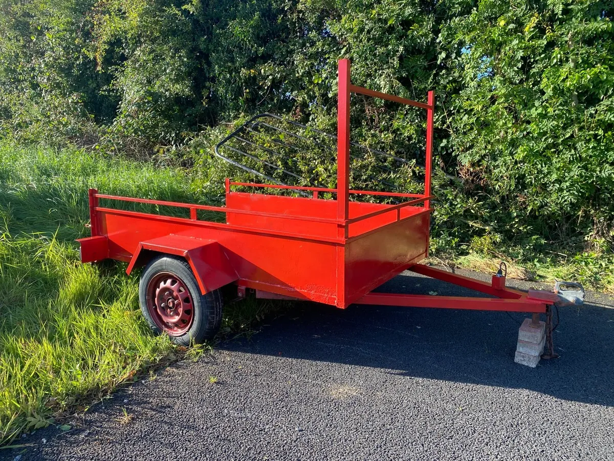 Steel Car Trailer - 6 x 4.5 Foot - Image 1