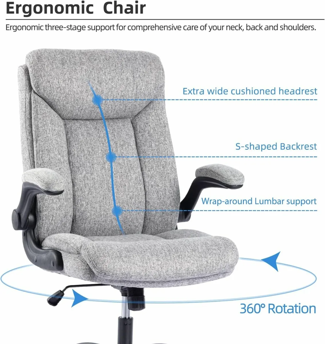 Office Chair Ergonomic Computer Desk Gaming - Image 3