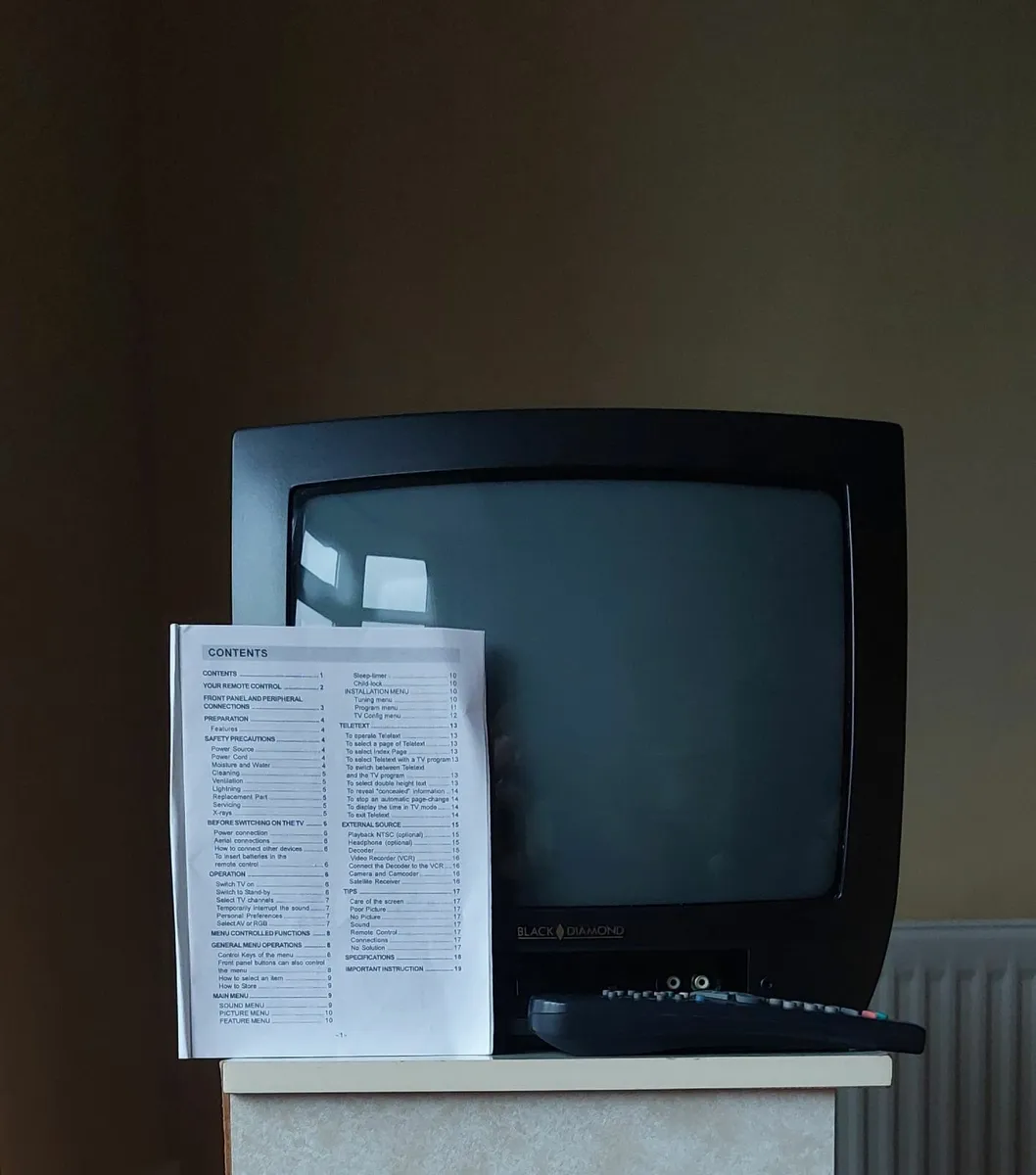 14" TV with Remote - Image 1